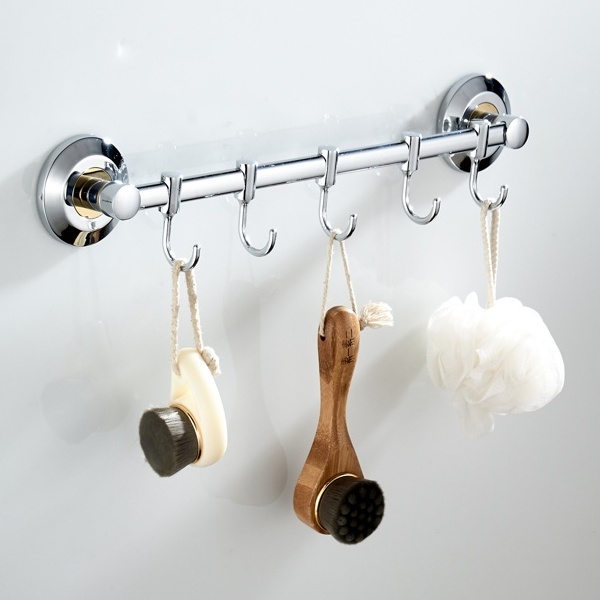 Планка с 5 крючками хром/золото Ledeme L204-5