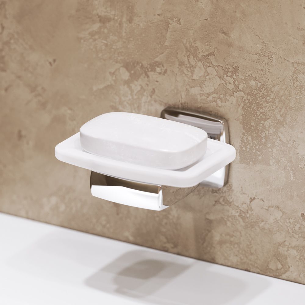 Стеклянная мыльница с настенным держателем AM.PM Gem, A9034200