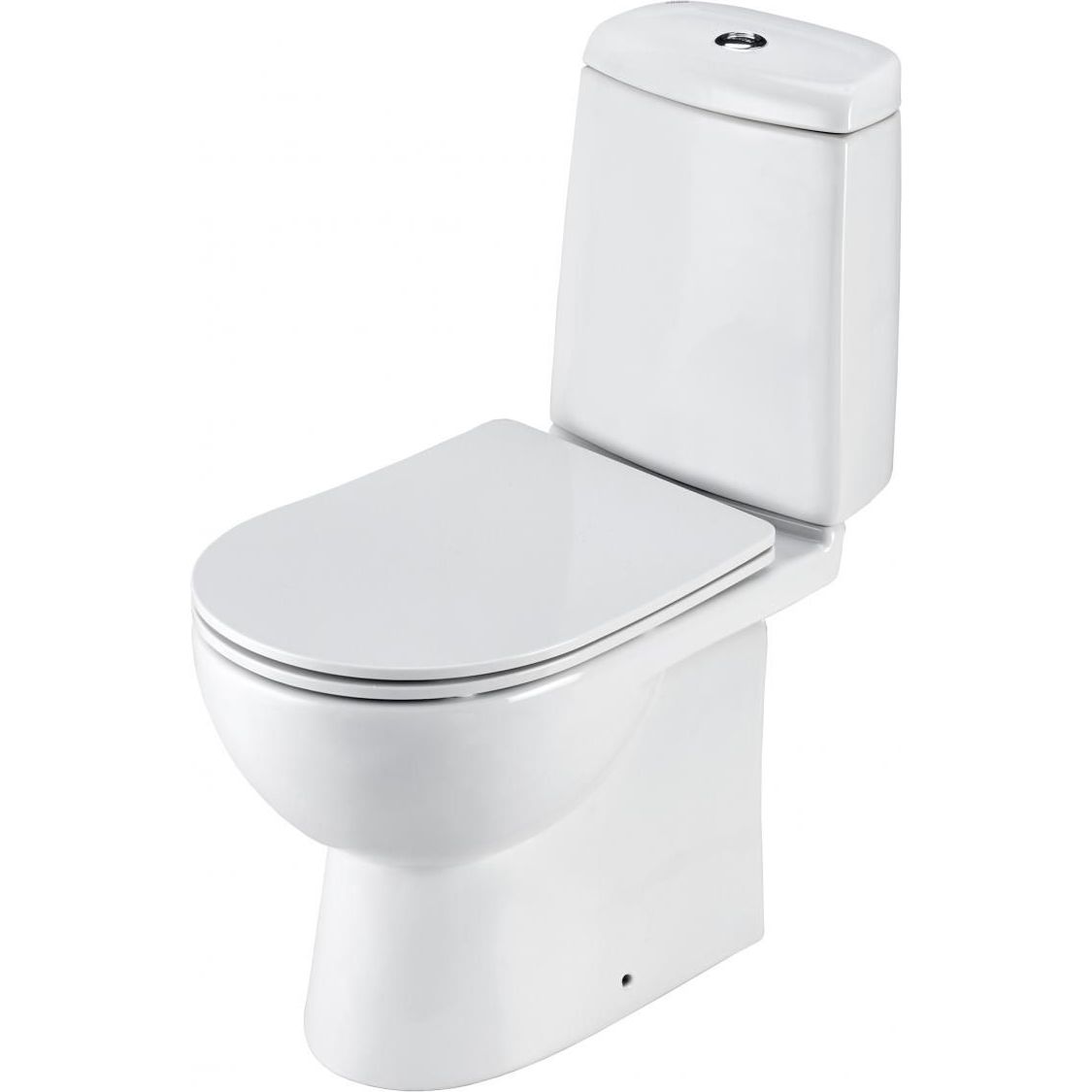 Напольный унитаз Santek Остин 2 режима, тонкое сиденье дюропласт Soft Close, 1.WH30.2.419