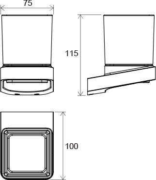 Держатель со стаканом Ravak 10° TD 210.00, X07P321