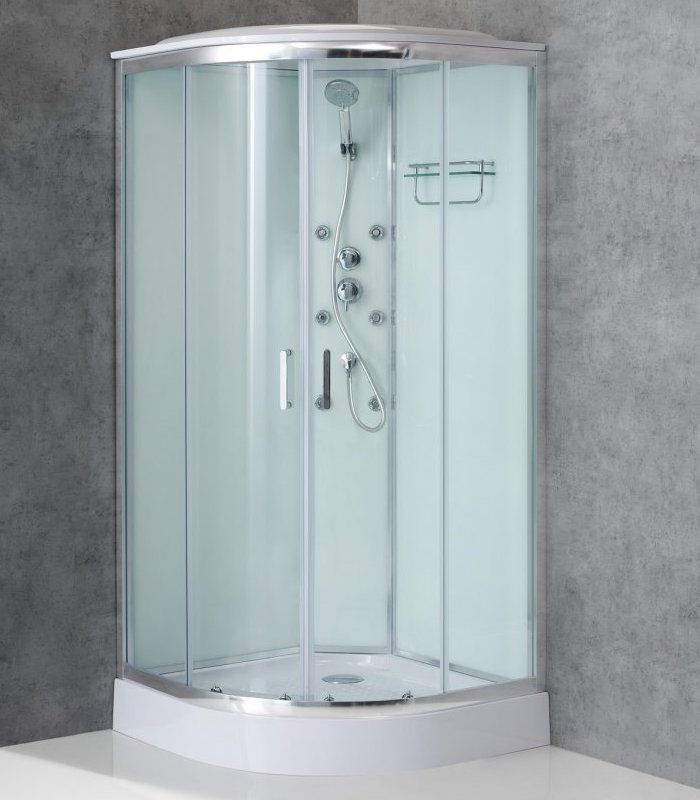 Душевая кабина BelBagno Uno Cab R-2 Top 90x90 прозрачное