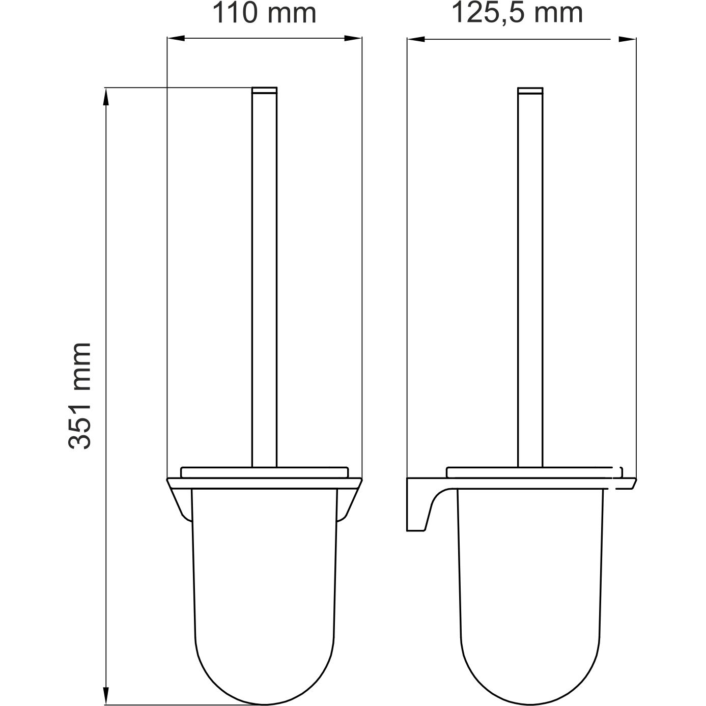 Щетка для унитаза WasserKRAFT Elbe, K-7227