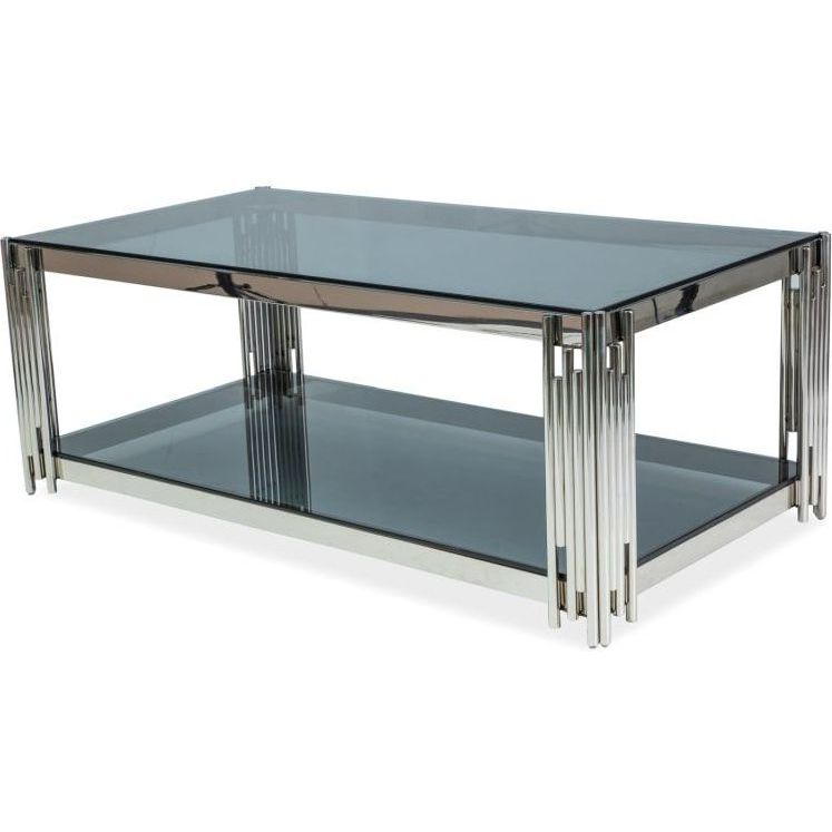 Стол журнальный Signal Fossil A серебряный, FOSSILASC