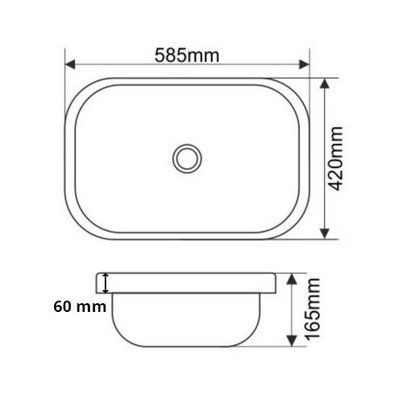 Раковина Melana MLN-1422C, 1422C-805