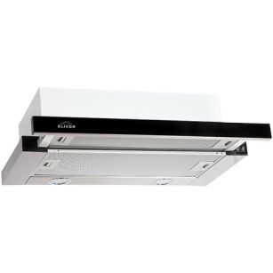 Кухонная вытяжка Elikor ИНТЕГРА GLASS 50Н-400-В2Д (нержавеющая сталь/стекло черное), 940979