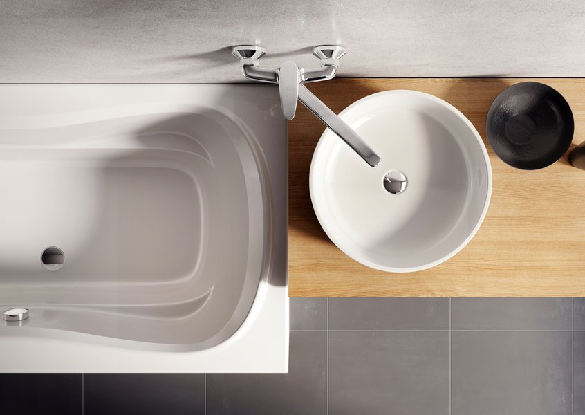 Смеситель для умывальника настенный Ravak Suzan SN 041.00/150, X070008