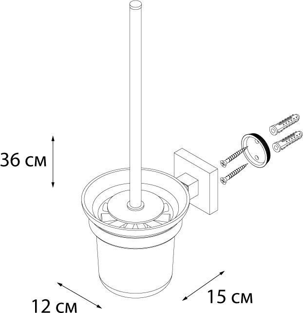 Ерш для туалета Fixsen Metra, FX-11113