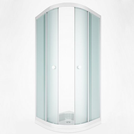 Полукруглый душевой уголок Метакам Universal (матовое стекло) 90x90