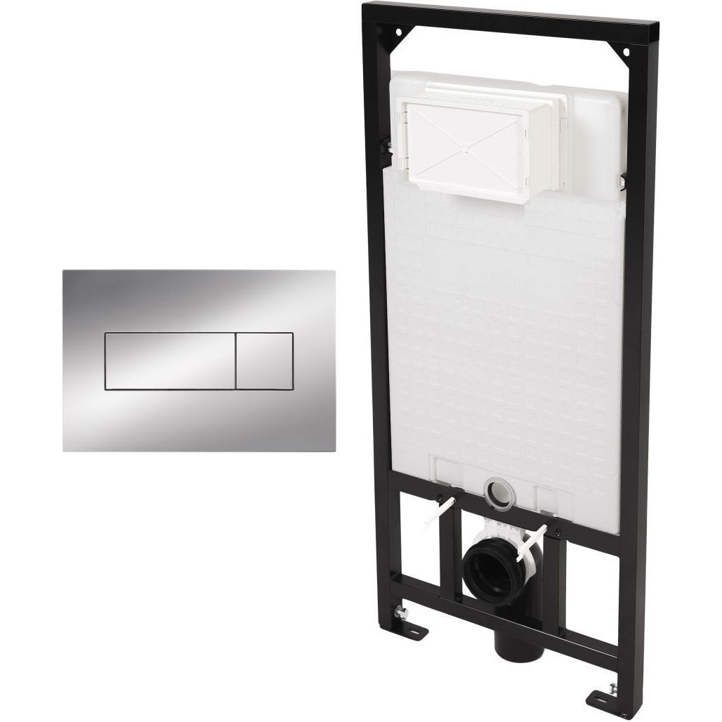 Инсталляция для унитаза Deante, кнопка хром, CST_X50X