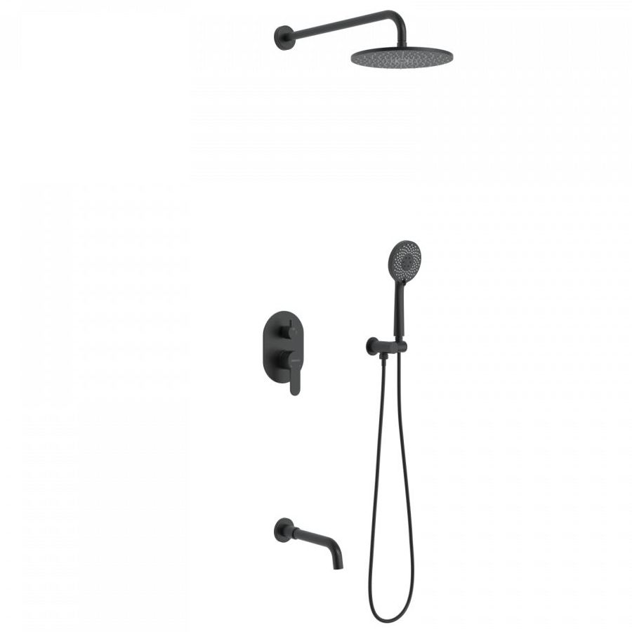 Душевой комплект Berges Ventas 3R Black, 073008
