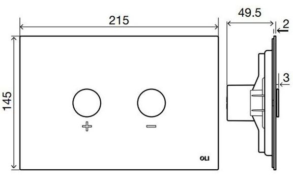 Панель OLI Blink хром, 93399