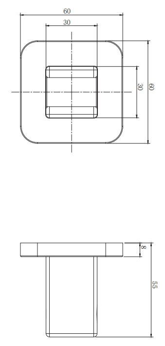 Держатель точечный Omnires, 8815ACR
