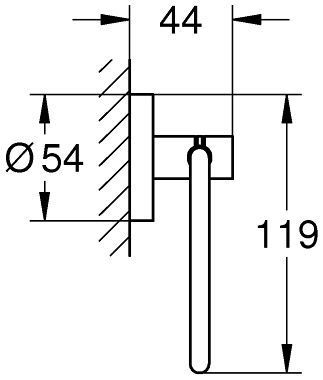 Держатель бумаги Grohe Essentials, 40689001