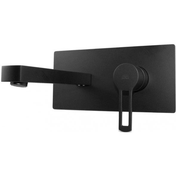 Смеситель для умывальника из стены Paffoni Ringo черный матовый, RIN105NO