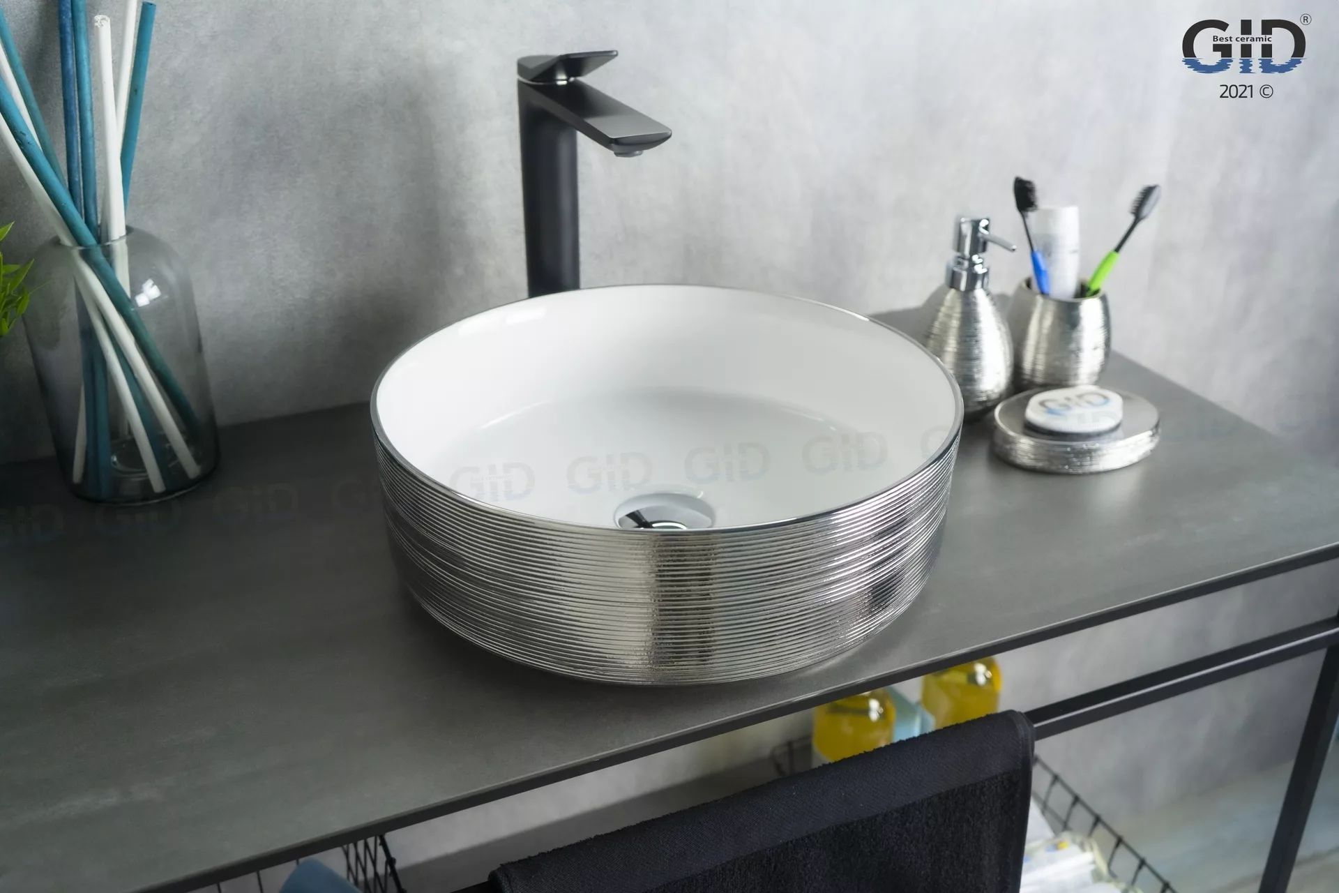 Умывальник Gid D1357H131 36x36, 53328