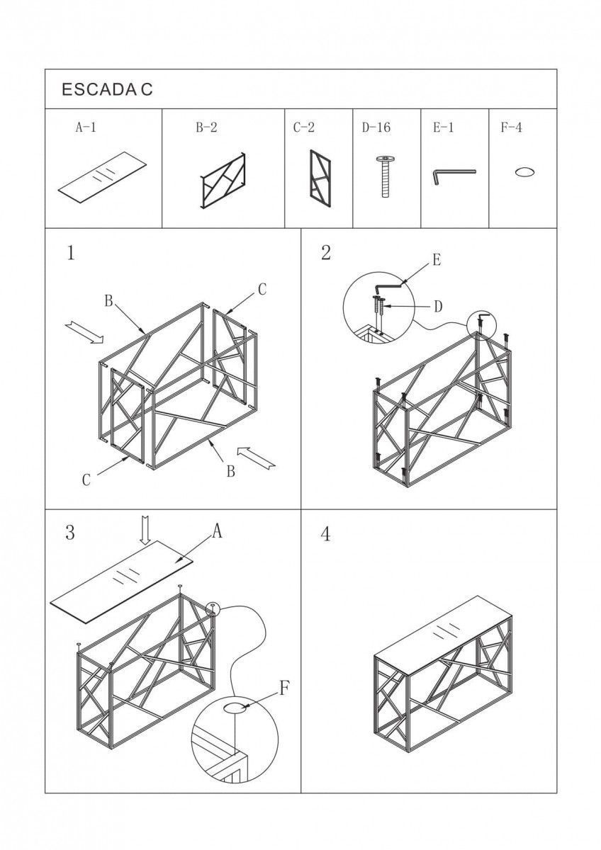 Консоль Signal Escada C хром, ESCADACS
