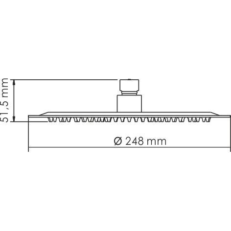 Верхняя душевая насадка WasserKRAFT, A121