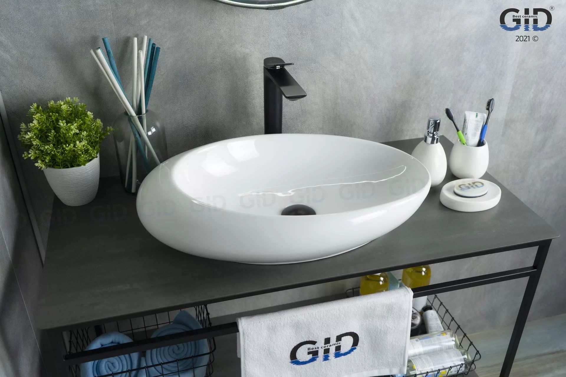 Умывальник Gid N9050 59x37, 51167