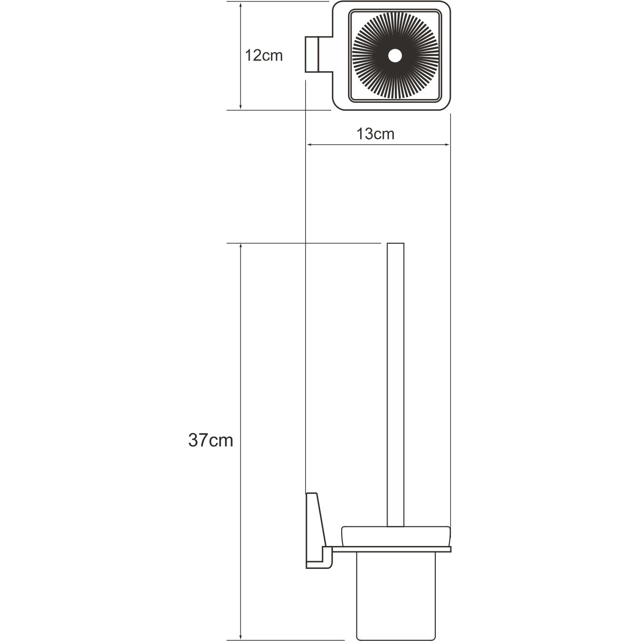Щетка для унитаза подвесная WasserKRAFT Lopau, K-6027