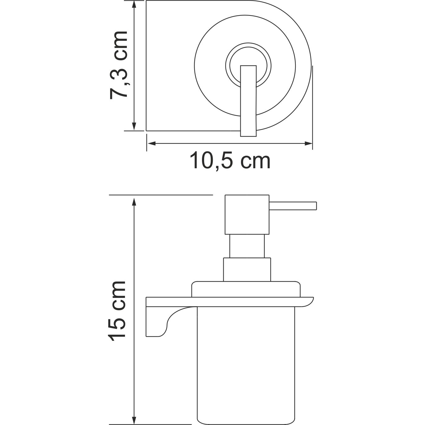 Дозатор жидкого мыла WasserKRAFT Kammel, K-8399WHITE