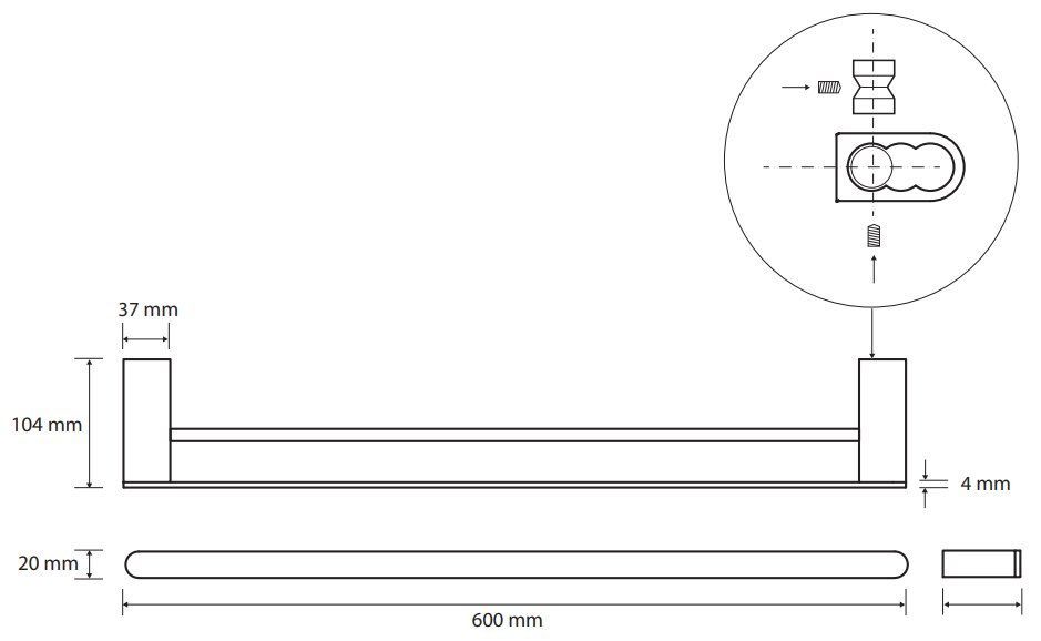 Полотенцедержатель двойной Bemeta Galla, 108104050