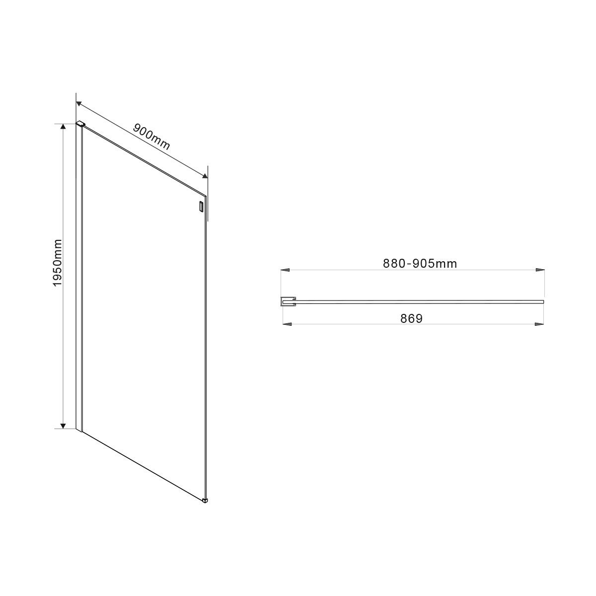 Душевой уголок Vincea Como 120x90, VSR-1C9012CGB