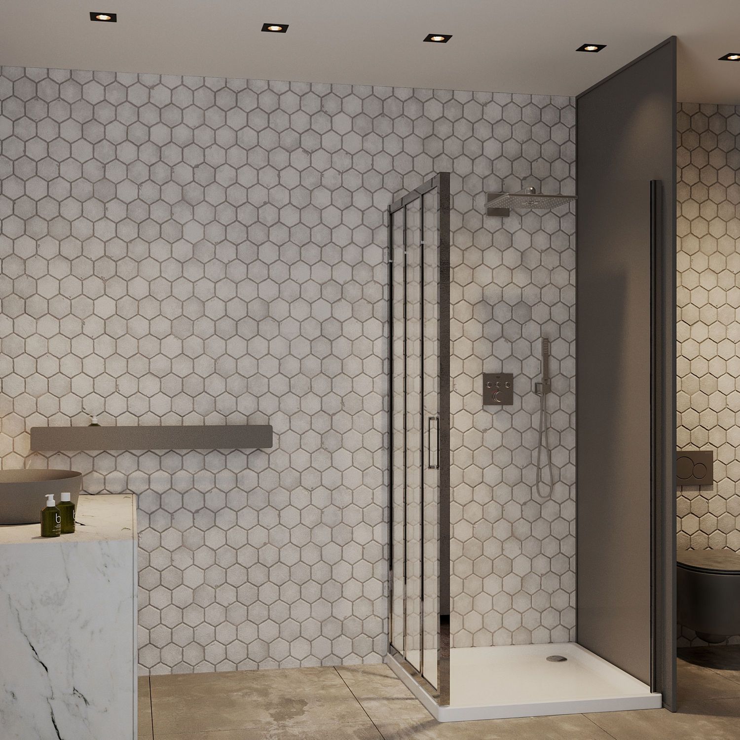 Душевой уголок Roxen Prima 90x90, 55080-90