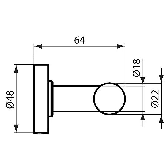 Крючок для ванной Ideal Standard IOM двойной A9116AA