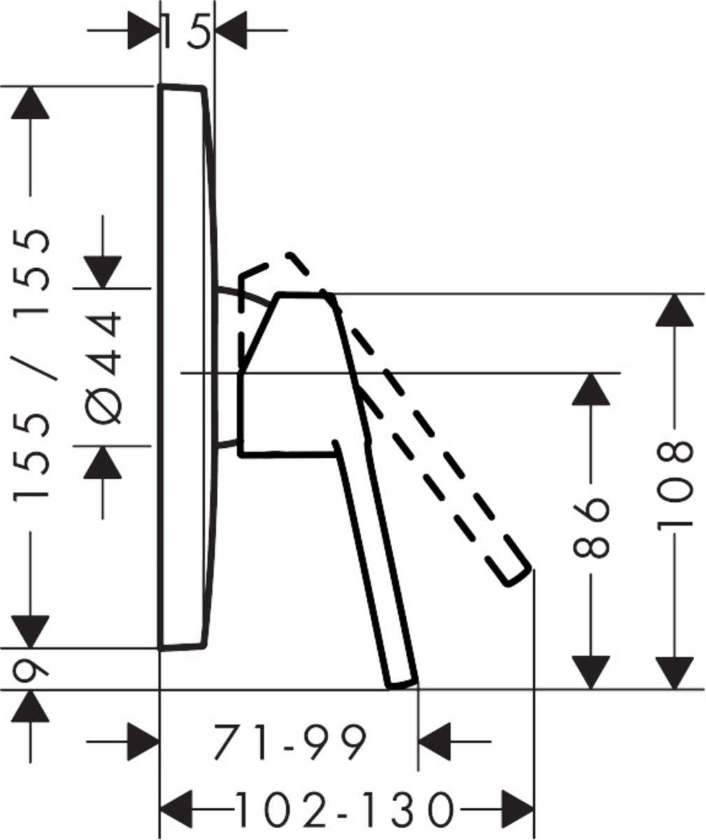 Смеситель для душа Hansgrohe Logis Loop, 71267000