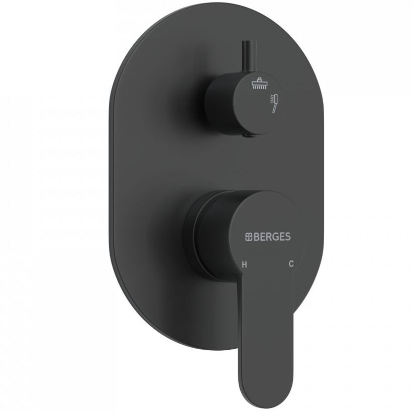Душевой комплект Berges Ventas 3O Black, 073010