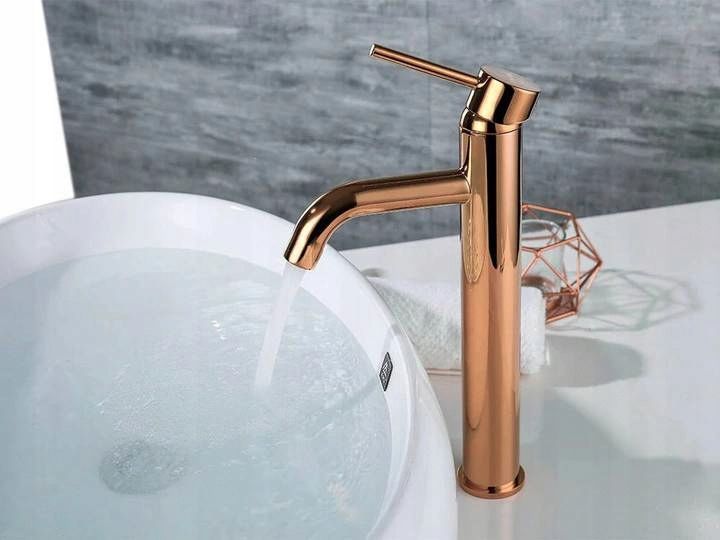 Смеситель для умывальника Rea Lungo Rose Gold, REA-B6321