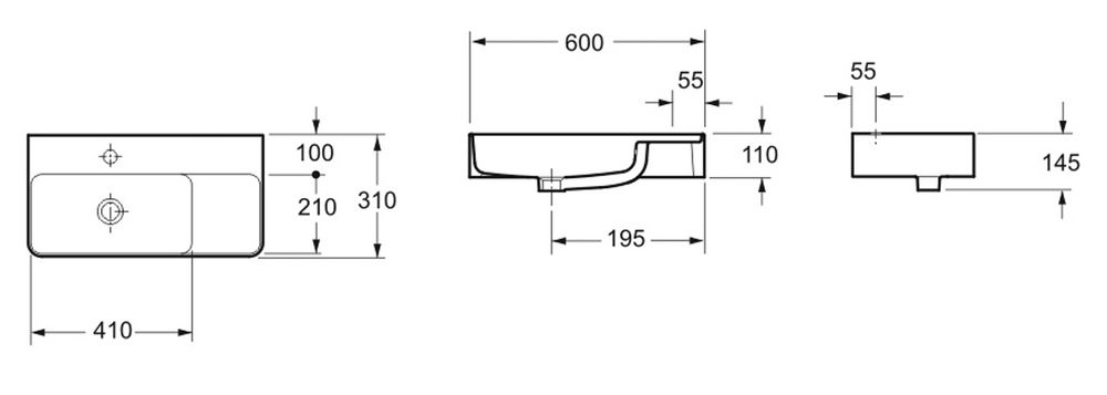 Накладная раковина Lavinia Boho Bathroom Sink Slim, 33311011