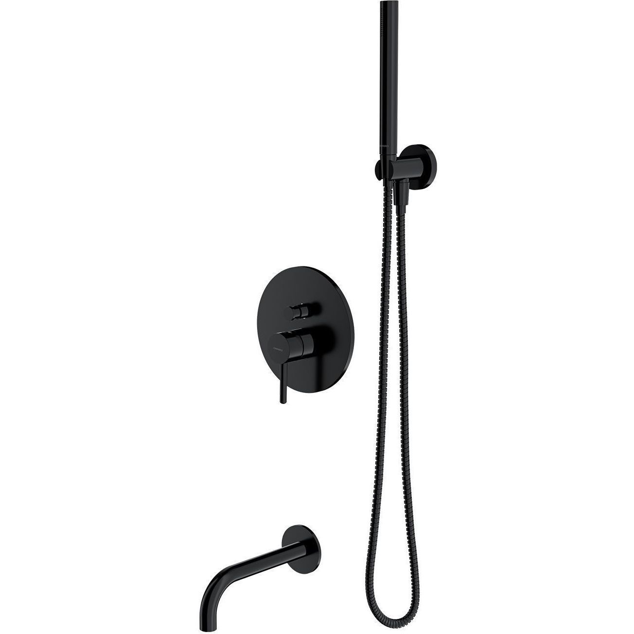 Душевая система скрытого монтажа для ванны с изливом Omnires, SYSYW01BL