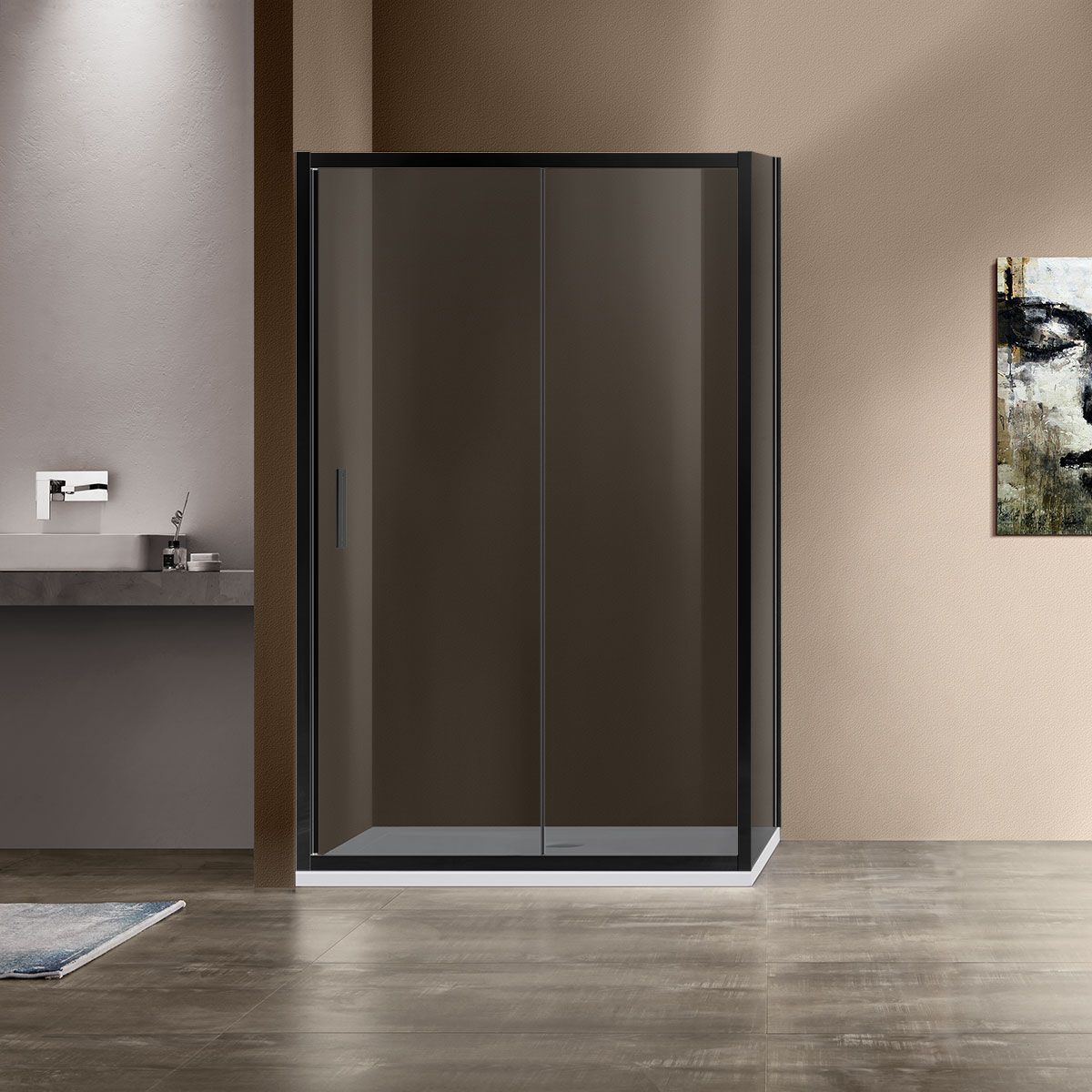 Душевой уголок Vincea Garda 120x90, VSR-1G9012CGB