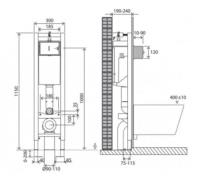 Инсталляция BelBagno 30, BB003-30