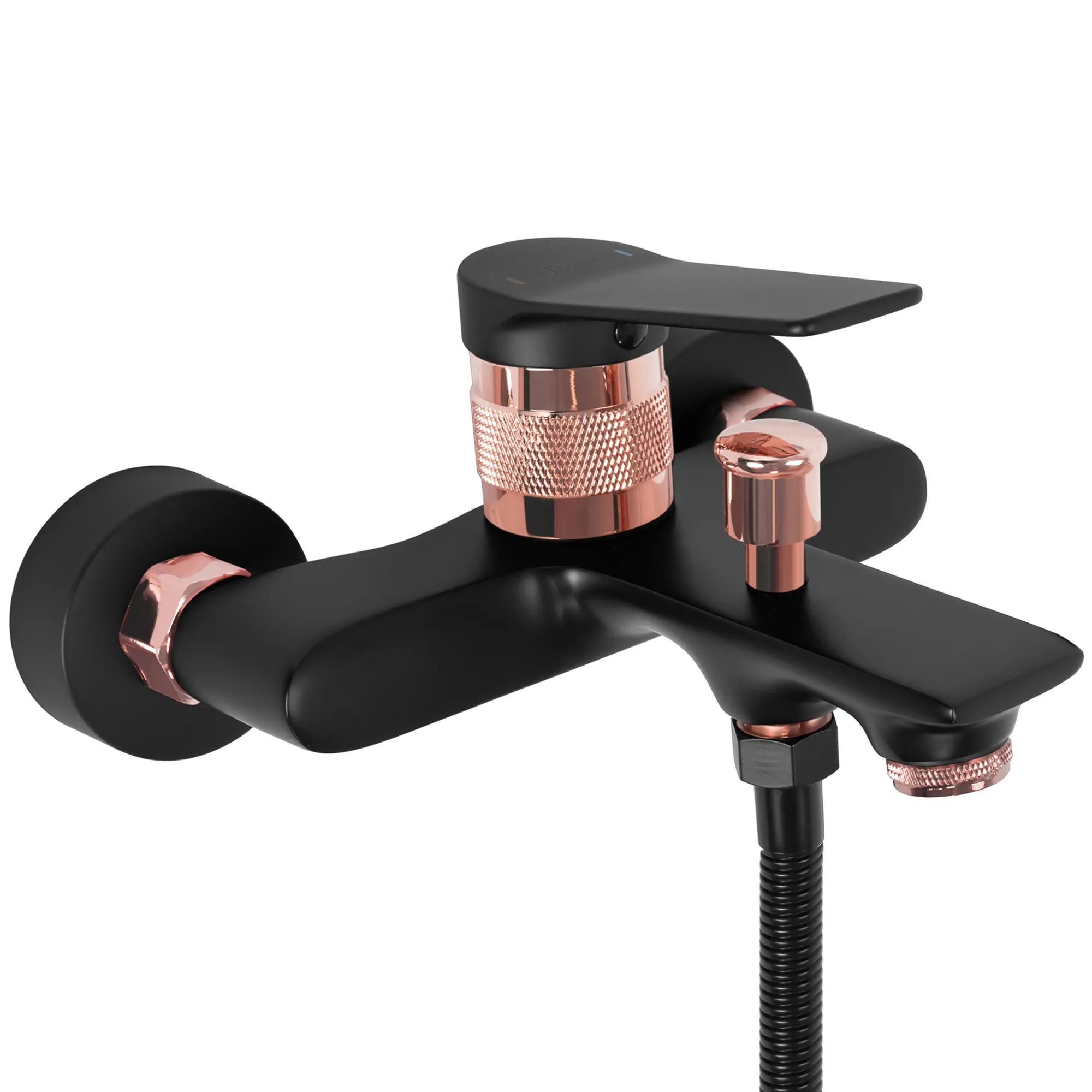 Смеситель для ванны Rea Viral Black/Rose Gold, REA-B2027