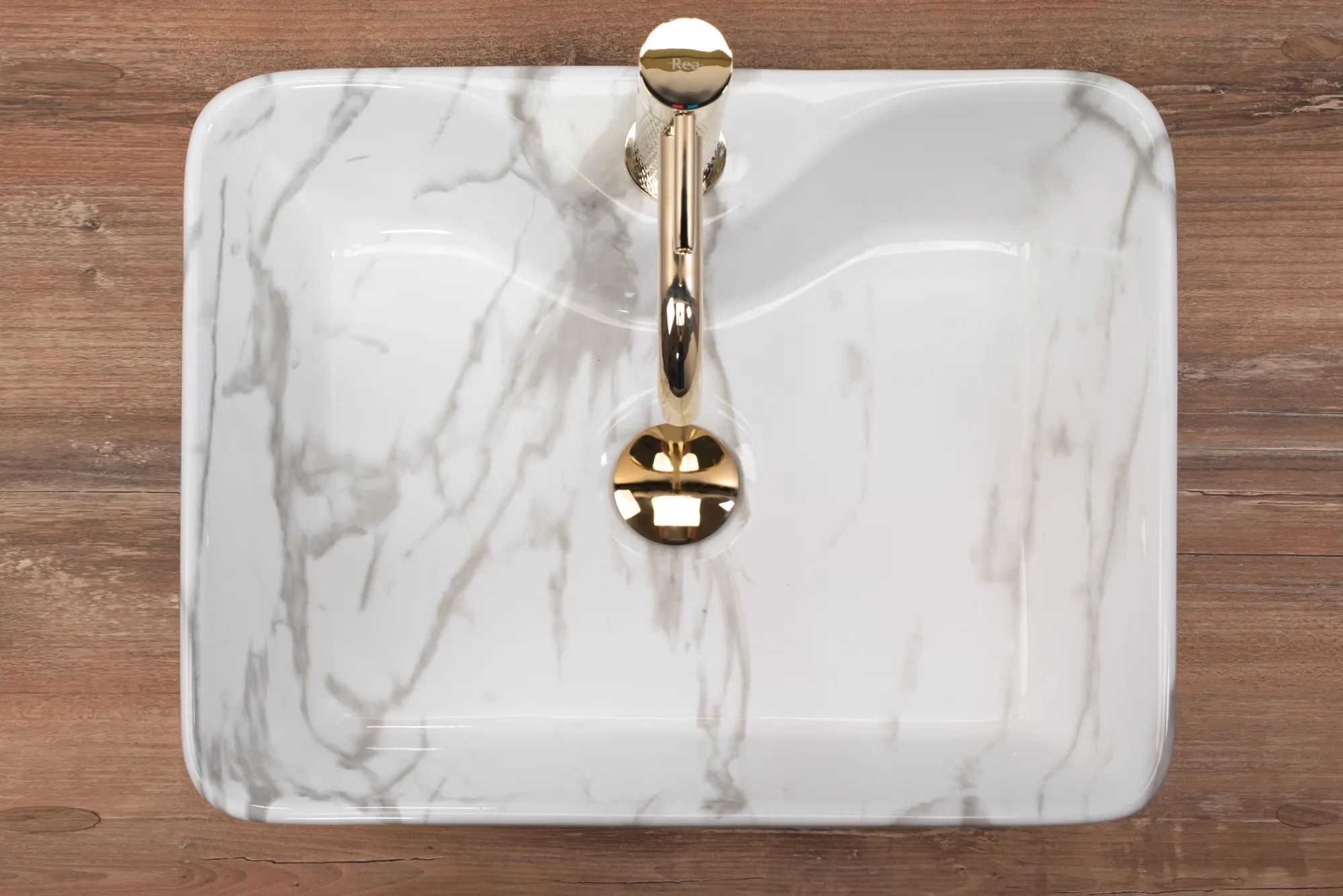 Умывальник Rea Kelly Marmo 49x38, REA-U5052