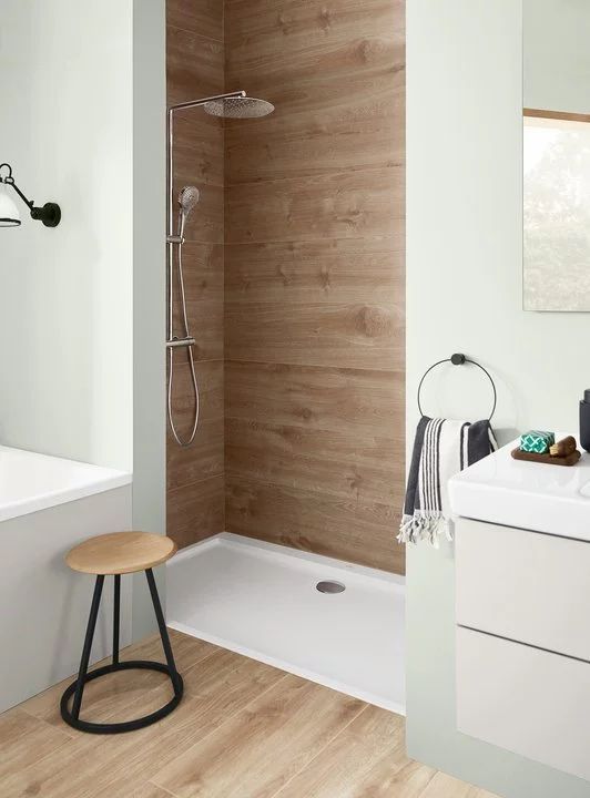 Душевая стойка с термостатом Villeroy & Boch Embrace Plus, 2 режима, TVS1083000161