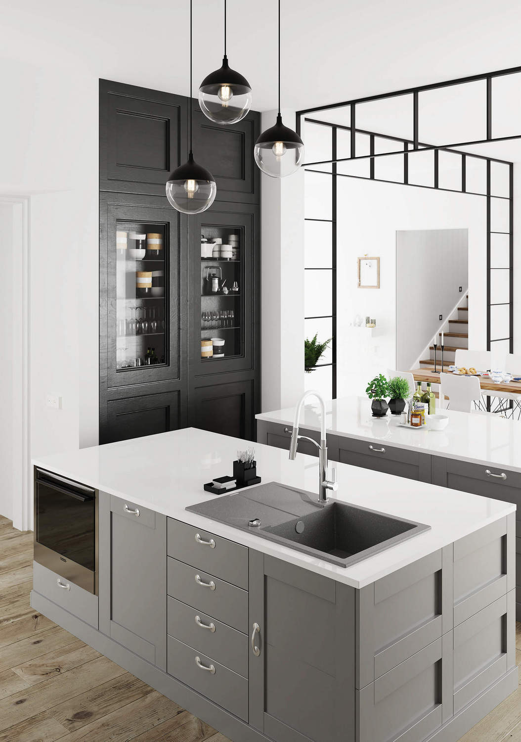 Смеситель для мойки с выдвижным изливом Deante Gerbera, BGB_W720