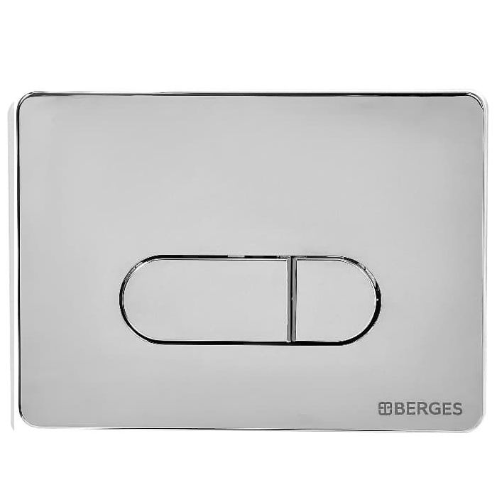 Комплект Berges Novum, кнопка D3 хром глянец, унитаз Gamma, сиденье Gamma, 042417