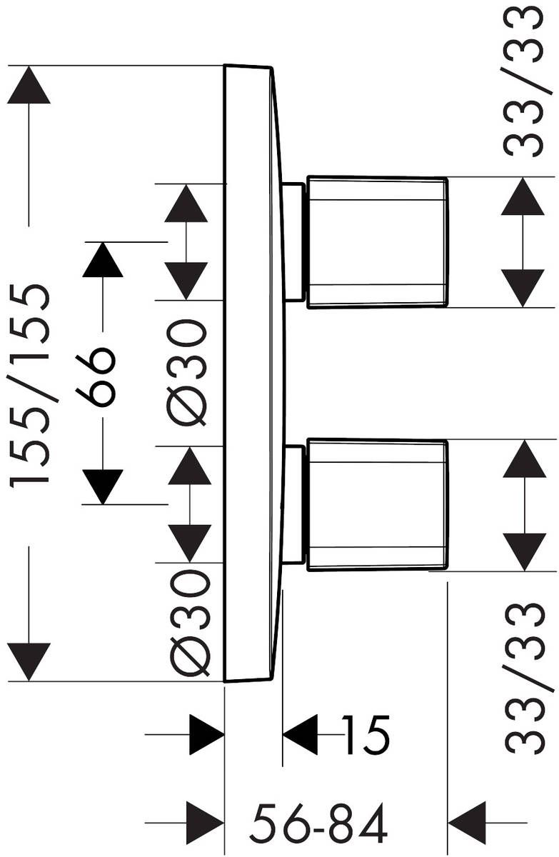 Запорный вентиль Hansgrohe PuraVida iControl, 15777000