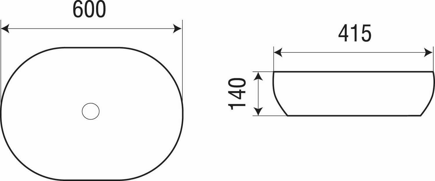 Раковина накладная WeltWasser ELBACH 2192 60x41.5