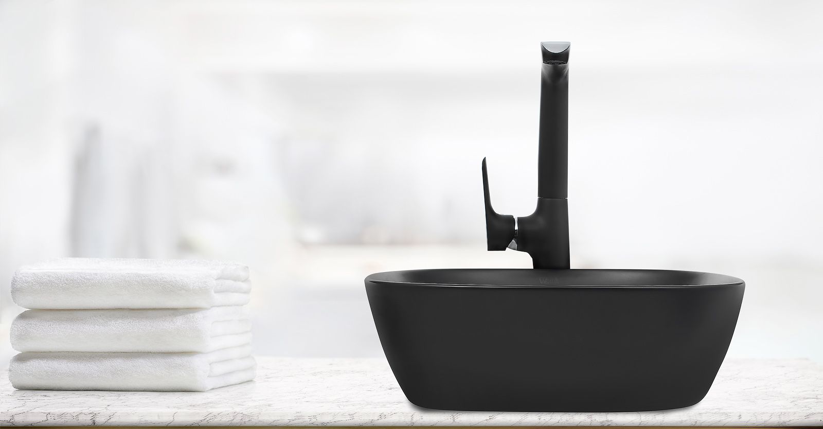 Раковина накладная WeltWasser ELBACH 2184 MB 37x37