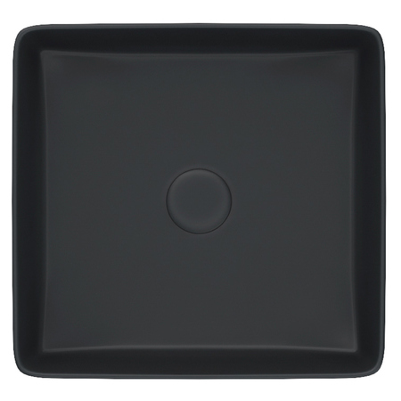 Умывальник накладной, черный матовый, Iddis Slide 36x36, SLIBM01i27