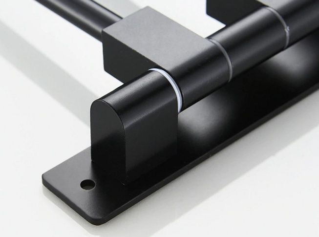 Полотенцедержатель поворотный с 4 крючками (черный) Ledeme L5514