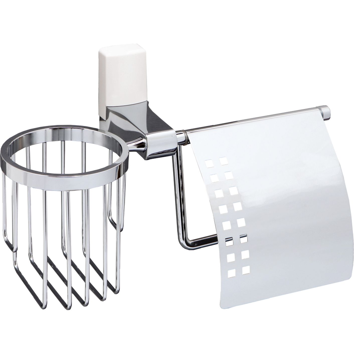 Держатель туалетной бумаги и освежителя WasserKRAFT Leine, K-5059WHITE