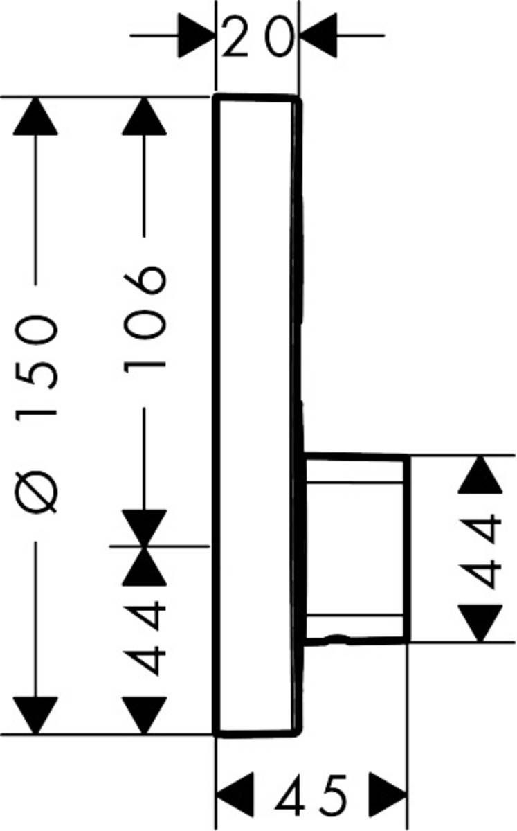 Смеситель Hansgrohe ShowerSelect S для 1 потребителя, 15747000