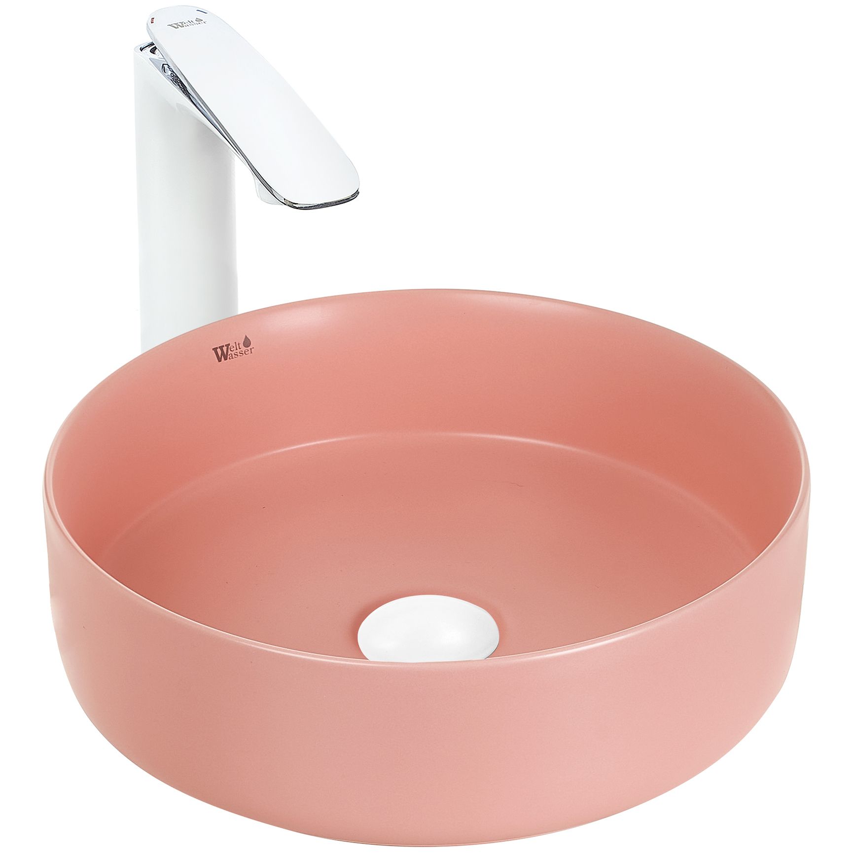 Раковина накладная WeltWasser ELBACH 3134 MP 35.5x35.5