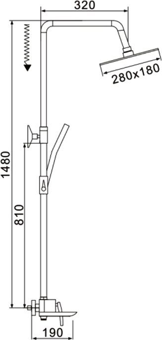 Душевая система Rose, R2736H