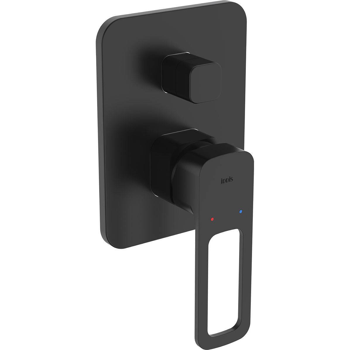 Встраиваемый смеситель с двумя выходами, черный, Iddis Slide, SLIBL00i67